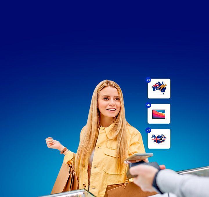 В одно касание с Visa!